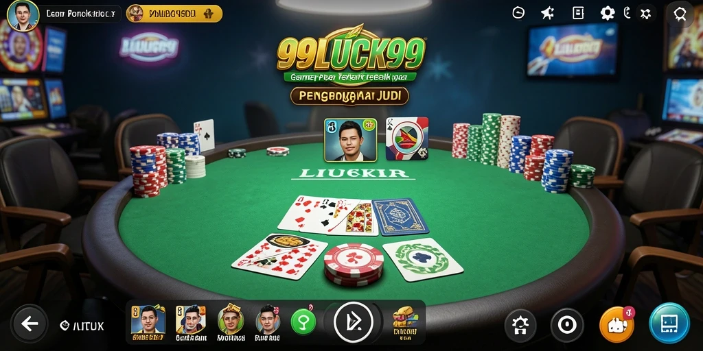 Tampilan gameplay Poker yang menarik di aplikasi 99LUCK99.