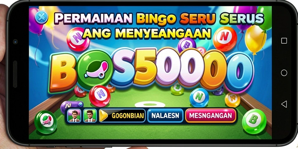 Screenshot gameplay BOS5000 yang menunjukkan keseruan bermain Bingo.