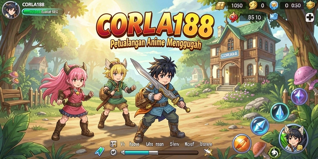 Tampilan menakjubkan dari gameplay <strong>CORLA188</strong> dengan karakter anime favorit.