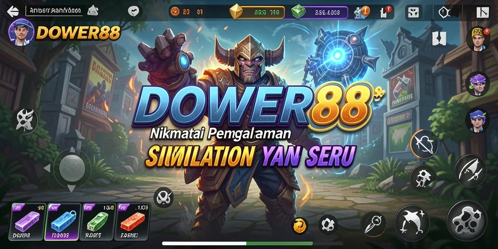 Tampilan gameplay DOWER88 yang menampilkan aktivitas simulasi menarik.