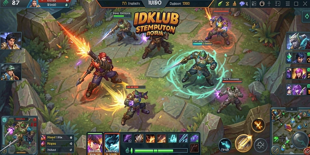 Tangkapan layar dari gameplay seru di IDKLUB MOBA.