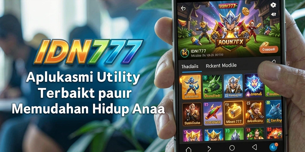 Tampilan intuitif dan fitur lengkap aplikasi Utility IDN777.