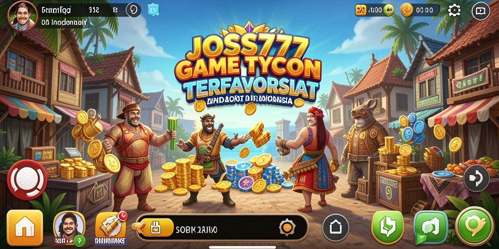 Screenshot gameplay JOSS777 menampilkan keseruan membangun bisnis.