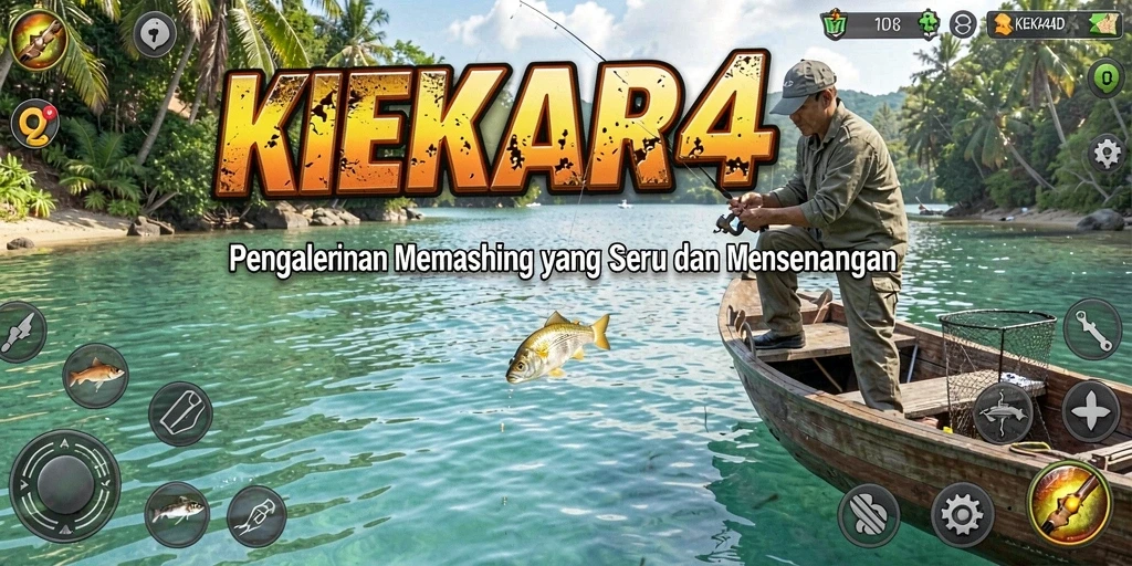 Tampilan gameplay menarik dari <strong>KEKAR4D</strong> dengan suasana pemancingan yang menyenangkan.