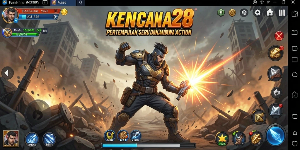 Tampilan screenshot KENCANA28 yang menampilkan aksi pertarungan yang menegangkan.