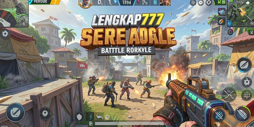Gameplay seru dalam pertempuran Battle Royale di LENGKAP777.