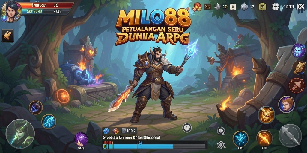 Tampilan menarik dari gameplay ARPG di MILO88.