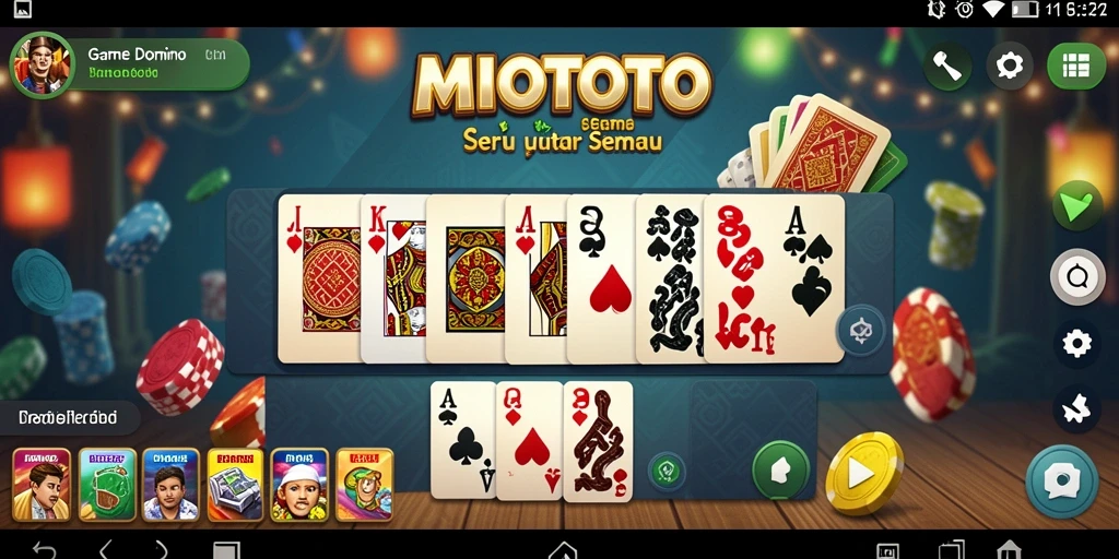 Tampilan gameplay seru dalam MIOTOTO, ajak teman dan mainkan bersama.