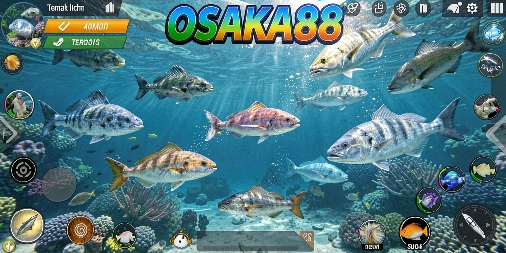 Tampilan menarik dari gameplay OSAKA88 dengan Tembak Ikan.