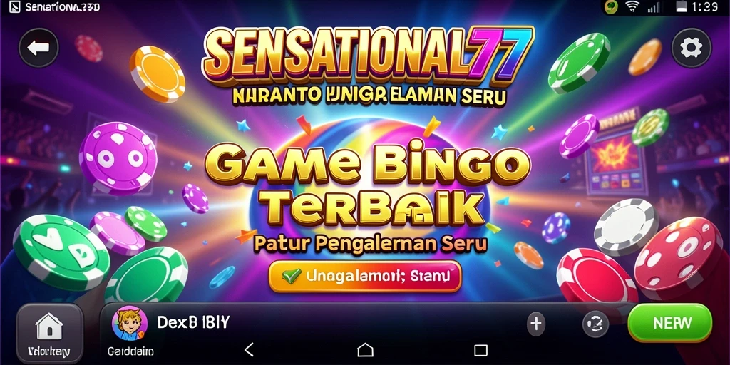 Gameplay seru Bingo di SENSATIONAL77 dengan banyak pemain.