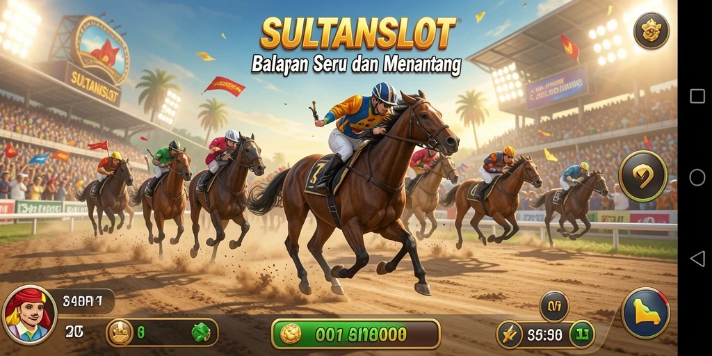Tampilan gameplay balapan yang mendebarkan di SULTANSLOT.