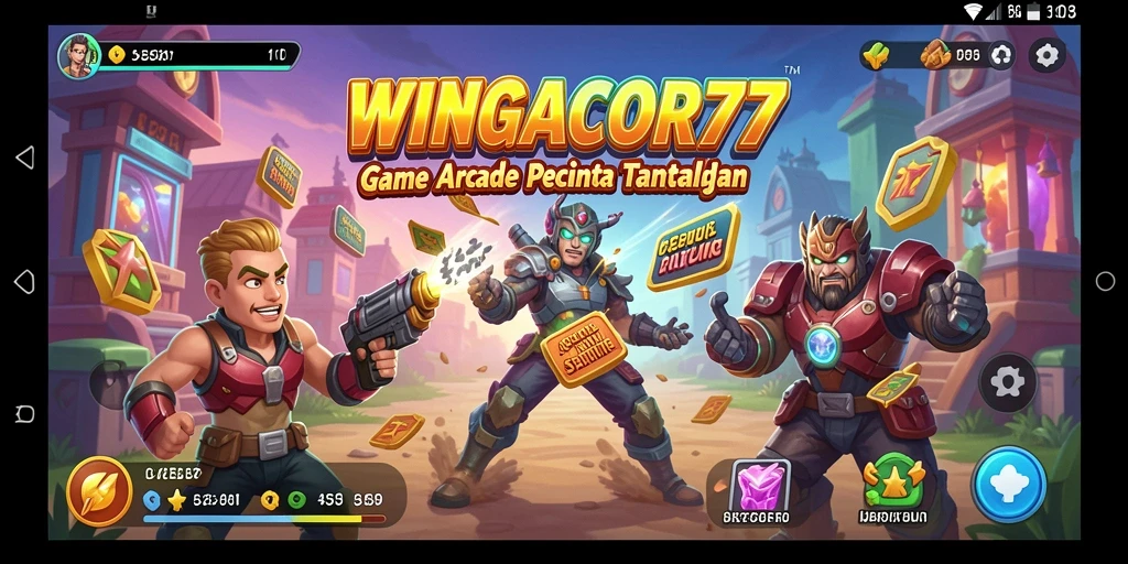 Screenshot gameplay WINGACOR77 yang menampilkan aksi seru dalam permainan Arcade.