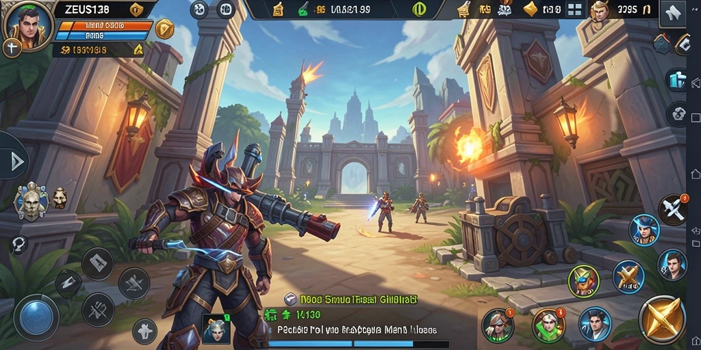 Screenshot gameplay <strong>ZEUS138</strong> menampilkan lingkungan simulasi yang mendetail dan interaktif.